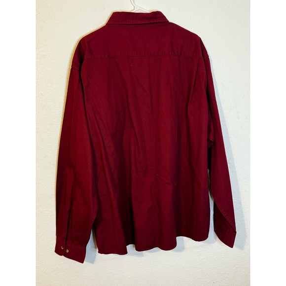 Wrangler‎ Men's Long Sleeve Button Down Shirt Red Size 3XL - Picture 2 of 6